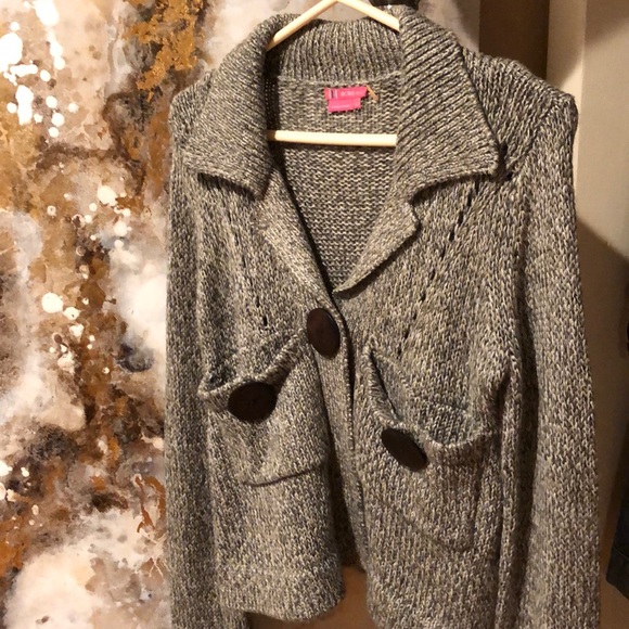 BCBG chunky cardigan sweater small - Picture 4 of 6